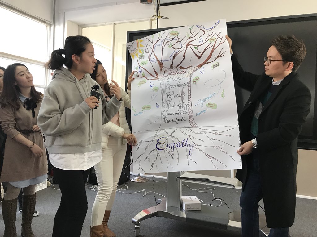 DaunYorke's tweet photo. #XHIS staff & @ibmyp @IB_DP @ibpyp Teachers encapsulate their learning from #TweetCrossroads poverty simulation https://t.co/OMSv6hpWCW