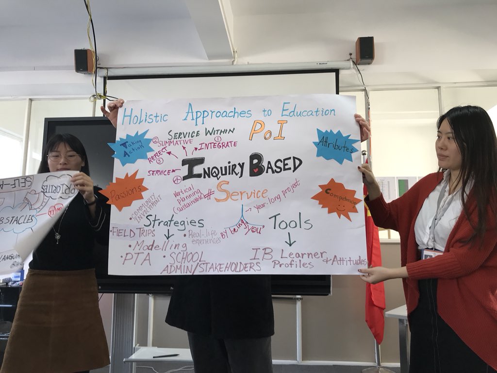 DaunYorke's tweet photo. #XHIS staff & @ibmyp @IB_DP @ibpyp Teachers encapsulate their learning from #TweetCrossroads poverty simulation https://t.co/OMSv6hpWCW