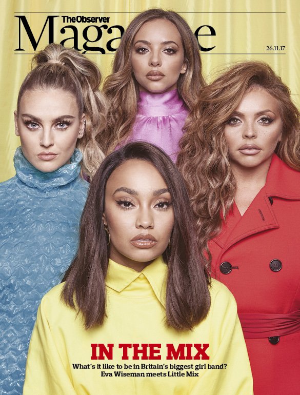 LittleMix's tweet photo. Thanks @ObsMagazine for letting us grace your cover 💜💛💚💙 Magazine is out this Sunday in the UK 👀 Make sure you pick up your copy! xx the girls xx https://t.co/UbJGD47DLx