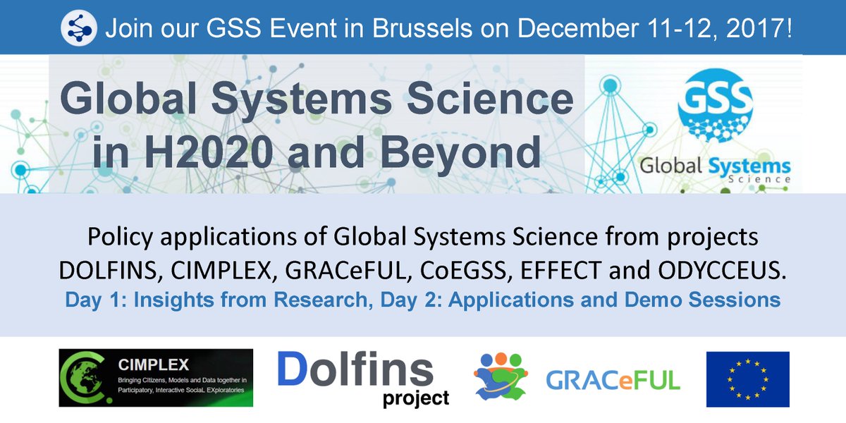 SimPolProject's tweet photo. Register to our "Global Systems Science" Event in Brussels, December 11-12, 2017: https://t.co/lPOWIkAVGm  @GuidoCaldarelli @zbattiz @mnapoletano1 @cosnet_bifi @filippoaddarii @dumralp @ViolaRoberto @FETFX_EU @fet_eu @FETFlagships @ECThinkTank @ClimateKIC @EP_ThinkTank https://t.co/SIcDRUggLa