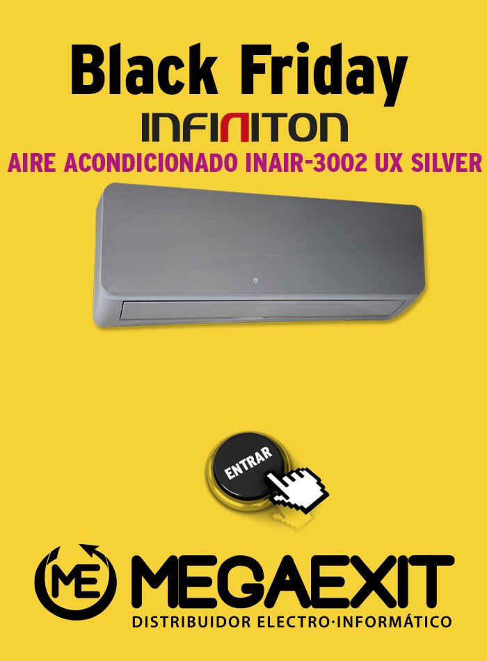 MegaExitWeB's tweet photo. #BlackFriday o #ViernesNegro ¿has entrado ya en nuestra Intranet?

Hay más de 50 referencias con ofertas! @infinitonmega https://t.co/gSizmzrNyf