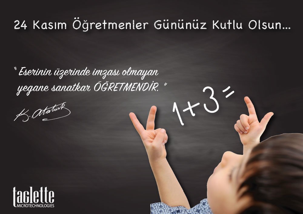 TagletteTech's tweet photo. 24 Kasım Öğretmenler Gününü Kutluyoruz... #ogretmenlergunukutluolsun https://t.co/fw0Bl5q8OS