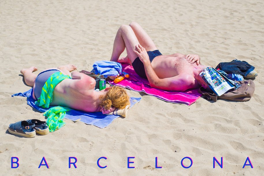 fadbarcelona's tweet photo. ‘Greetings from Barcelona’, intervenció artística d’alumnes d’@ElisavaBCN, qüestiona l’ús actual de la postal. Podreu veure-la a la #rutaDOCfield de @DOCfieldBCN: https://t.co/SVmd42FvEI https://t.co/Wr9p9GDntH