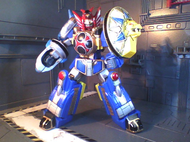 HGUCジム #忍風戦隊ハリケンジャー #旋風神 デカめのソフビとHGUCジム