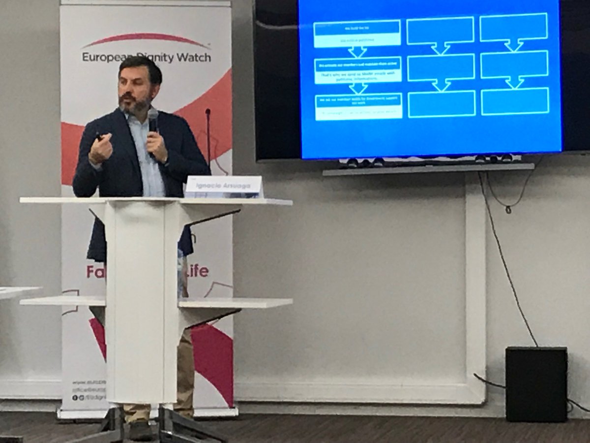 iarsuaga's tweet photo. Entrenando a líderes #provida y #profamilia de toda Europa en las tácticas y estrategias que hemos aprendido en @hazteoir y @CitizenGO, en #Bruselas https://t.co/JOA8aGe1b3