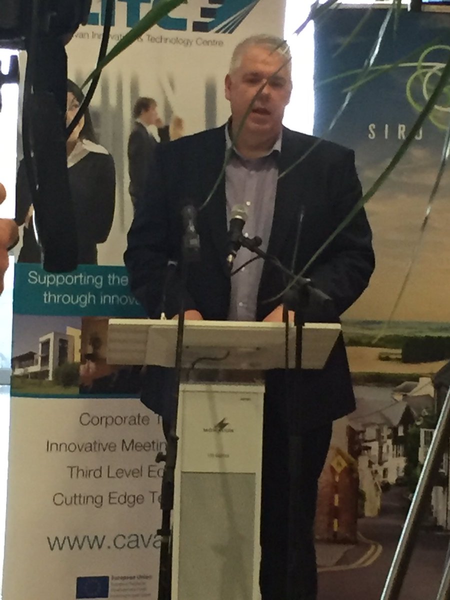 JohnPaulFeeley's tweet photo. @rsstafford or @apridata addressing SIRO launch in @ThisIsCavan CITC his leadership &amp; company is bring digital age employment to Cavan https://t.co/SxbkXJlbXf