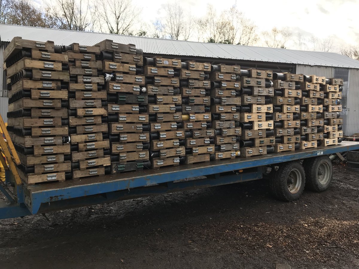 HawkhurstGang's tweet photo. All the racks are loaded for the fireworks and torches have finished being dipped. Getting ready for tomorrow. #sussexbonfire #hawkhurst #fireworks #bonfire #GuyFawkes https://t.co/6ZL4zN78Gi