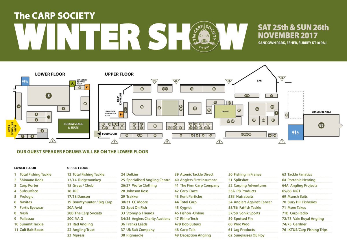 CarpWinterShow's tweet photo. ONE MORE SLEEP !!!!! and one last chance to buy your advance ticket for this weekends @CarpWinterShow https://t.co/aTv0FsQdIv 

Tickets are available on the day fromo 10am. 
With plenty of FREE parking, three FREE great forums, 70+ stands and 2 floors you don't want to miss it! https://t.co/tame6IoHsy