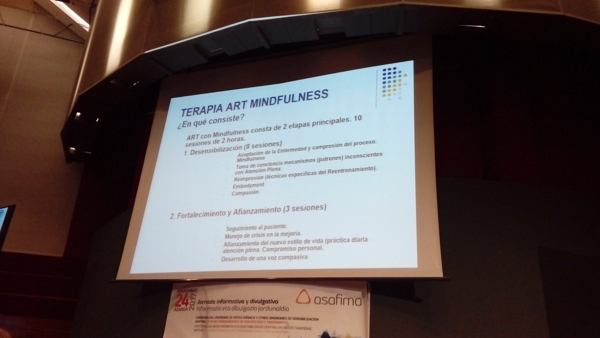 BegOjeda's tweet photo. La Dra. Virginia Gasión presenta un protocolo terapéutico en #Mindfulness con buenos resultados respecto a grupos control. #ASAFIMA #fibromialgia https://t.co/VPW34FfNPh