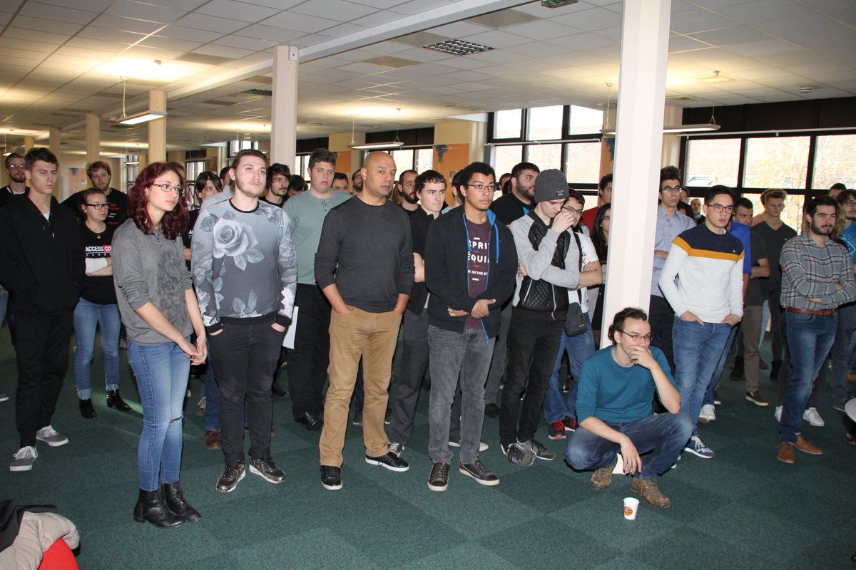 ThierryGerma's tweet photo. #HackathonFIMU : C'est parti ! Après les présentations de la matinée, les étudiants planchent sur les données du #FIMU. On est impatient de voir les résultats qui seront présentés demain à 17h.
@cyprienmateos @OrangeBFC @cboutet @utbm_fr @Univ_BFC @BelfortOfficiel @fimubelfort https://t.co/k1J5tCQL6x