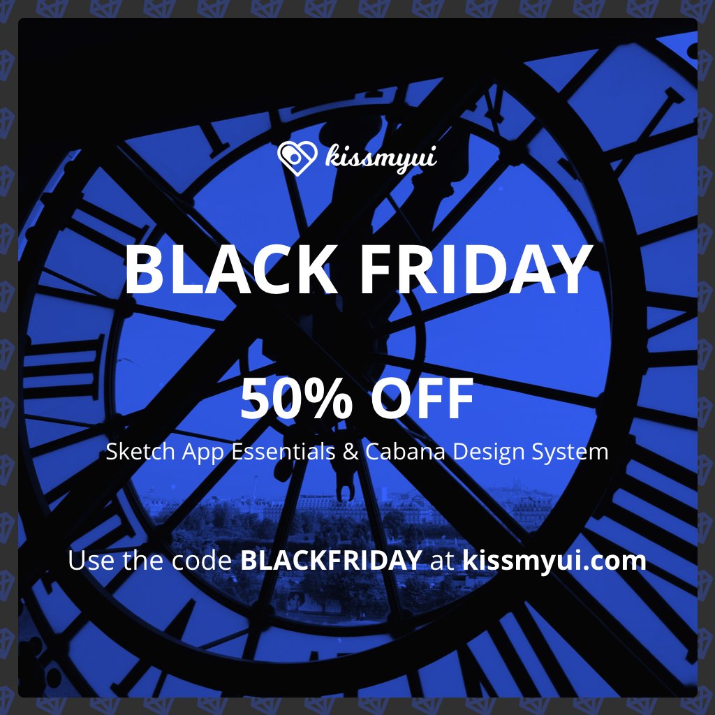 Put down those Thanksgiving leftovers and listen up folks! Grab Sketch App Essentials or Cabana (Design System for Sketch) at 50% OFF. Offer limited to the first 30 orders at kissmyui.com <a href="/sketchapp/">Sketch</a> #sketchapp #uidesign #design