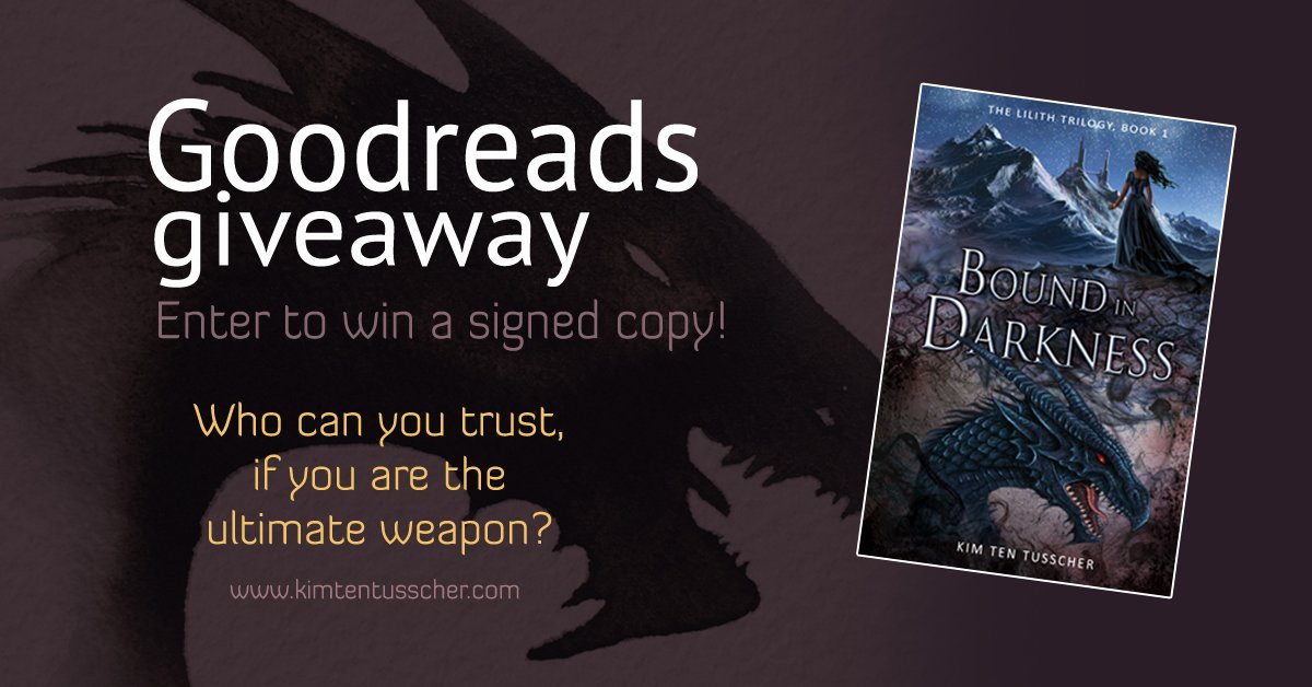 Kim_t_Tee's tweet photo. Want to #win Bound in Darkness? #goodreads #giveaway https://t.co/5yZ3mV2PVI #fantasy #book #books #lilith #dragon #signed Please RT https://t.co/nuUPNlj4LN