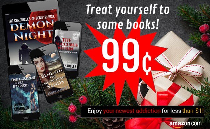 arwenchandler's tweet photo. How about some Black Friday reads? #supernatural #spaceopera #demonshunter #SciFiFri https://t.co/yWpVnrUDKH
