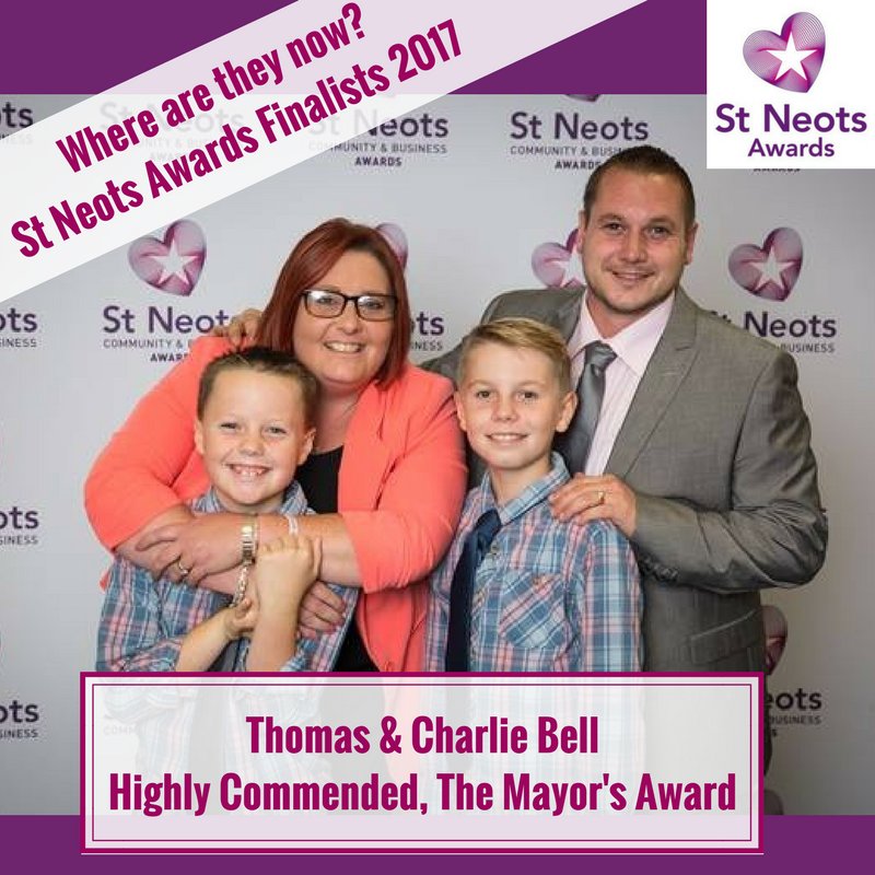 In the comings months, we're going to look at where our finalists for the 2017 St Neots Awards are now! 1st off, finalists for The Mayor's Award - Thomas and Charlie Bell! The brother's will be switching on this year's #Christmaslights this Sunday: ow.ly/SfIk30gMYWc