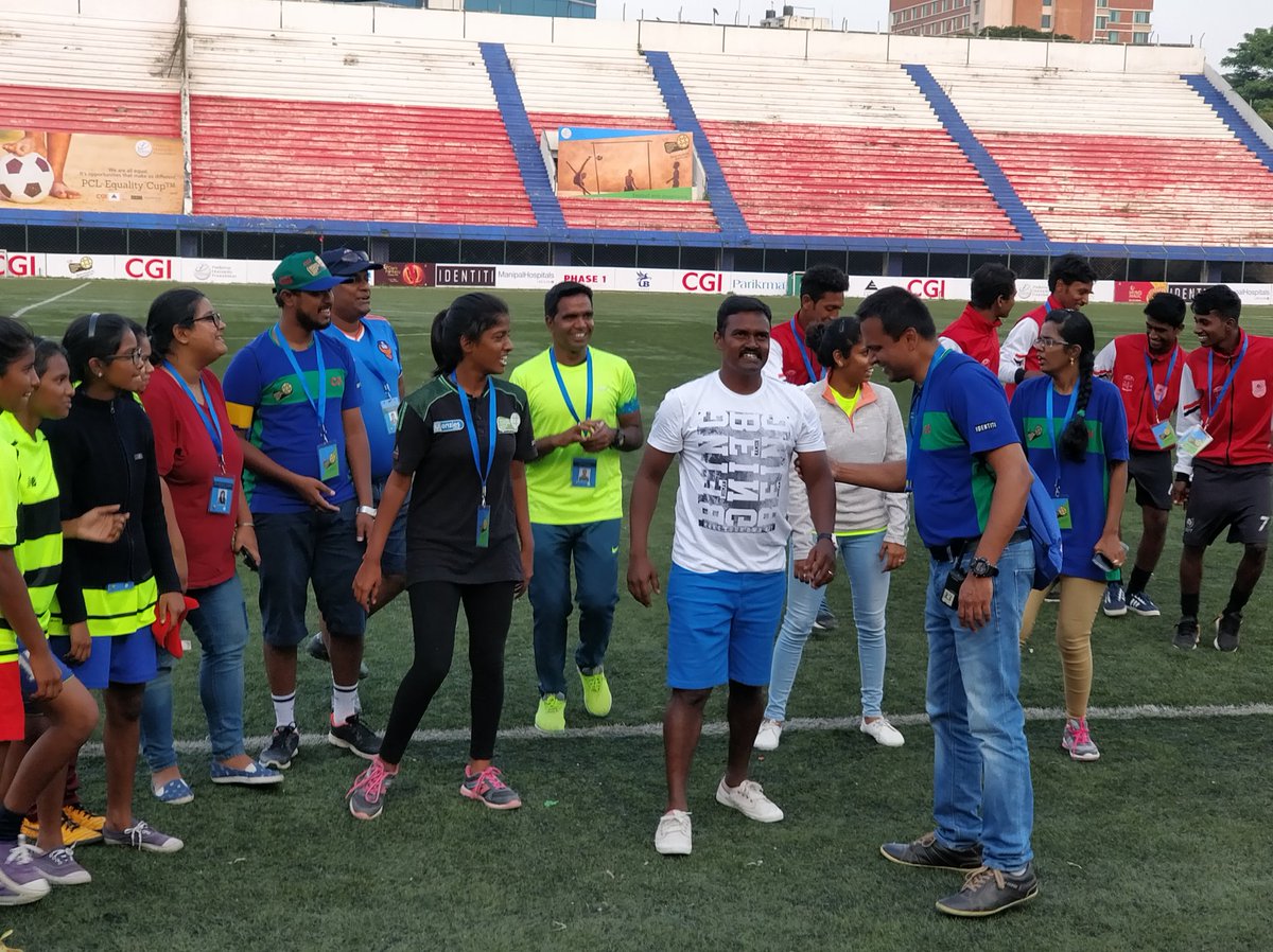 dpramathesh's tweet photo. #fun #sport #memorable 
End of the day #pcl2017 #pcl #parikrma #footballleague @parikrma https://t.co/ajLrPElE7g