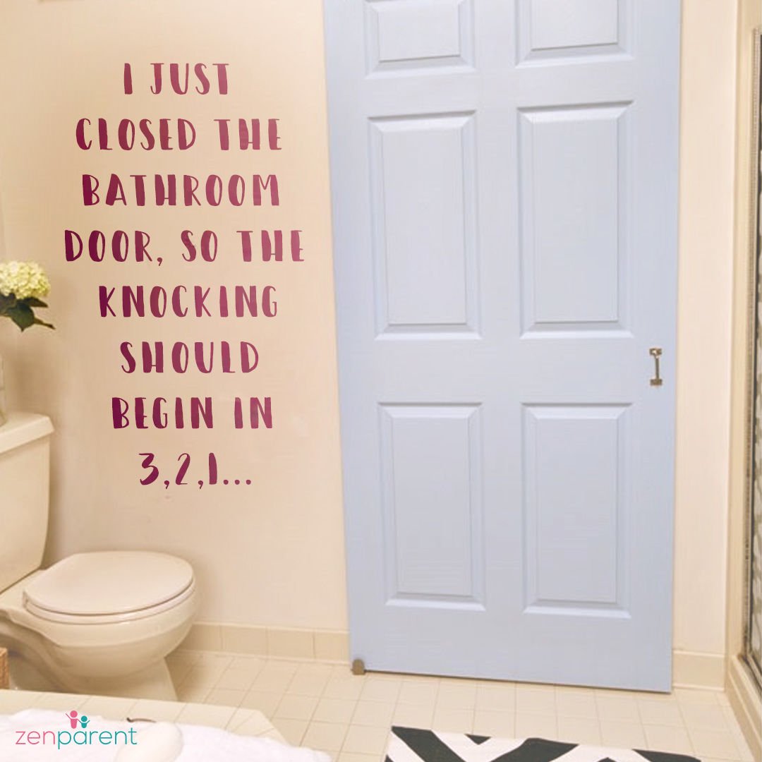 ZenParent's tweet photo. The moment you go to the bathroom. #parenting #parentingexperience https://t.co/x3aA9xqePM