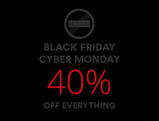 Fretlocks's tweet image. Check out our Black Friday to Cyber Monday special prices - 40% off all lines shop.fretlocks.com
