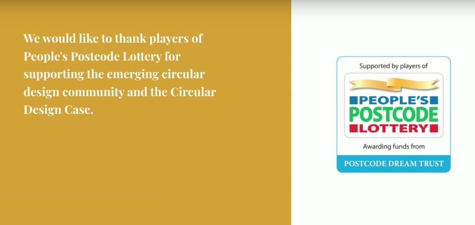 thinkDIF_'s tweet photo. "Without the support of the players of @PostcodeLottery we would not be here. We're incredibly grateful." – @SimonWidmer #circulardesigncase #thinkdif https://t.co/voQNMUpjiA https://t.co/h1yGz72nw4