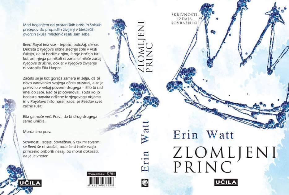 doro_teeja's tweet photo. Revealed Slovenian cover for #BrokenPrince, written by @authorerinwatt.
Slovenian title: Zlomljeni princ
On sale: 27.11.2017 https://t.co/Tn4N0StU8u