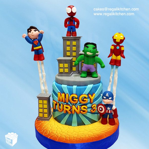 RegaliKitchen's tweet photo. #Avengers and #JusticeLeague #Superheroes #Cake.
#Marvel and #DC Superheroes suit up and unite to celebrate a little boy's special day.
#justiceleaguecake #dccake #avengerscake #marvelcake #geekcake #Geek https://t.co/nHyzhPq41f