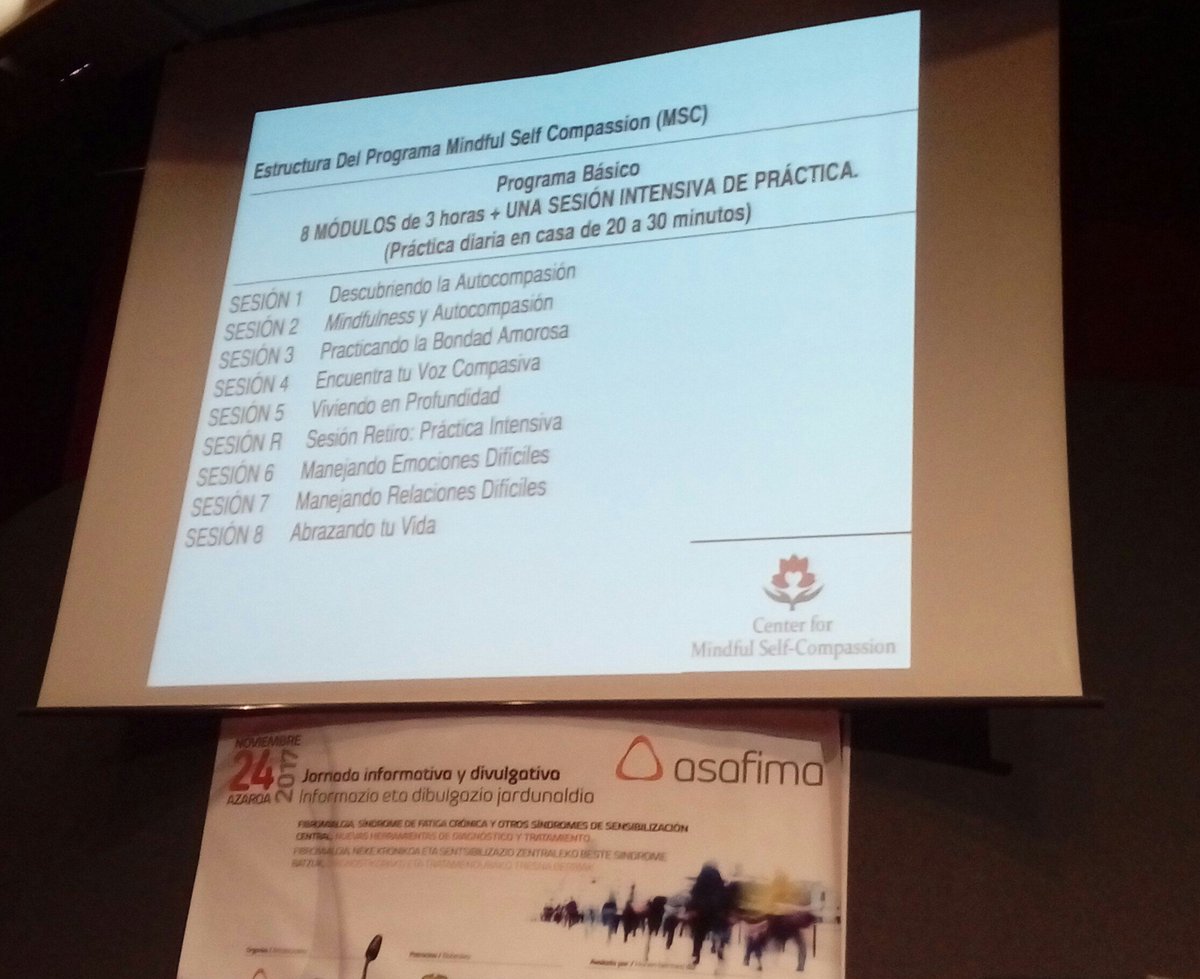 BegOjeda's tweet photo. Programa Mindfulness y Compasión. Dra. Palao y su experiencia en el H. La Paz (Madrid). #Fibromialgia #ASAFIMA https://t.co/QfSSACsVkQ