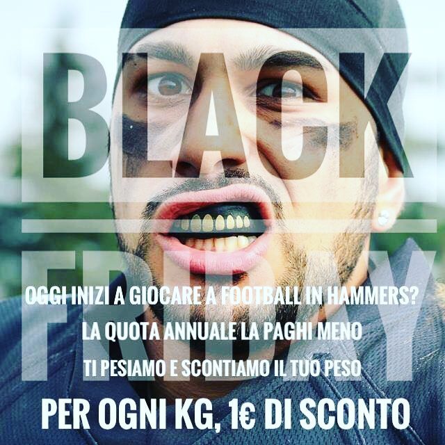 HammersAFT's tweet photo. BLACK FRIDAY @ HAMMERS💣
Unisciti a noi, oggi costa meno😂
#blackfriday #sales #usa #hammersapproved #Hammers #hammersaft #americanfootball #black #green #italy #Monza #Brianza #Lecco #Milano #Como #Lario #Brianza #Lombardia #boys #team https://t.co/2rKlsvJ59Z https://t.co/mvzRAu8V6C