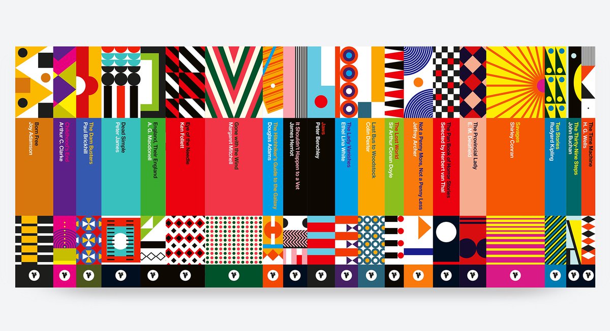panmacmillan's tweet photo. A cracking piece on book design to read this Friday, as @CreativeReview look at the design process behind our new #Pan70 covers https://t.co/ITXpV0mW4H https://t.co/HMQfoi8xWR