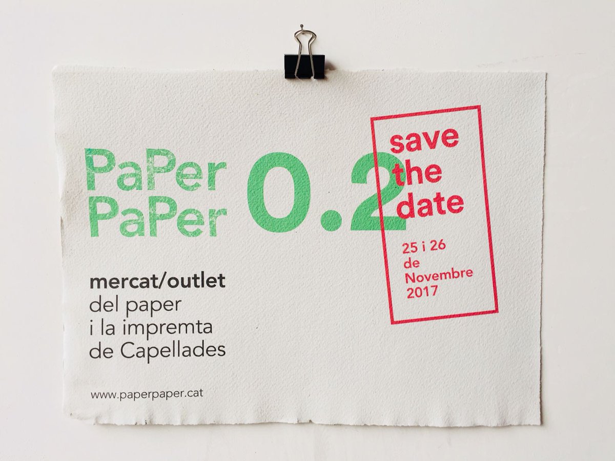 caminsdelpaper's tweet image. Aquest cap de setmana, no us perdeu el #PaperPaPer 0.2, el mercat/outlet del paper i la impremta de #Capellades!

🔹 I per aprofitar el dia, us ve de gust una excursió a través del llegat paperer de l'#Anoia? Teniu 5 rutes per escollir!
caminsdelpaper.cat

#turismeindustrial