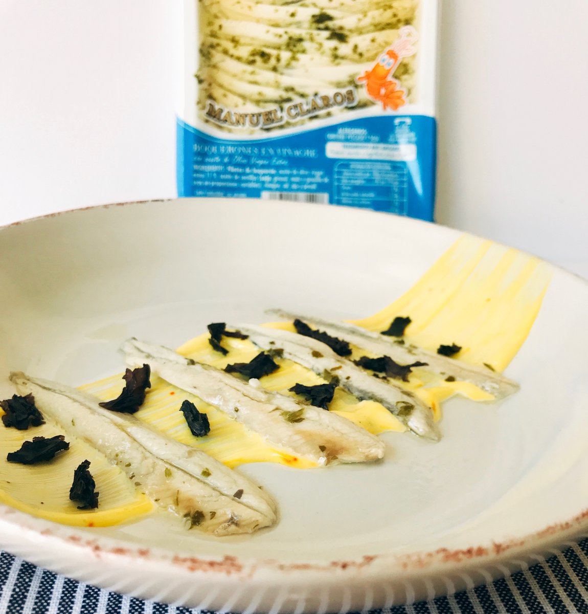 sea_delight's tweet photo. Nothing like some amazing #ManuelClaros #WhiteAnchovies shared with a #delicious #saffron #mayonnaise with #NoriSeaweed! #SeaDelight #SpanishFood https://t.co/8jURWHFe6K
