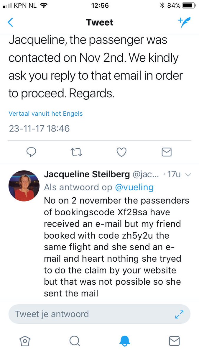 jacsteil's tweet photo. @vueling last call how many tweets we have to send to get a correct answer. Read the photo’s the claim is not for me but for bookingscode zh5y2u https://t.co/UJ4pAbrEqq