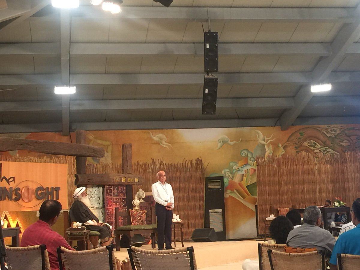 rohitsobti1's tweet photo. What a Session by #issro Chairman #kirankumar . #issro has delivered in a fraction of cost compared to West. The first Indian rocket on bicycle & 2nd on bullock cart #IshaInsight https://t.co/MVIcLkpU2d