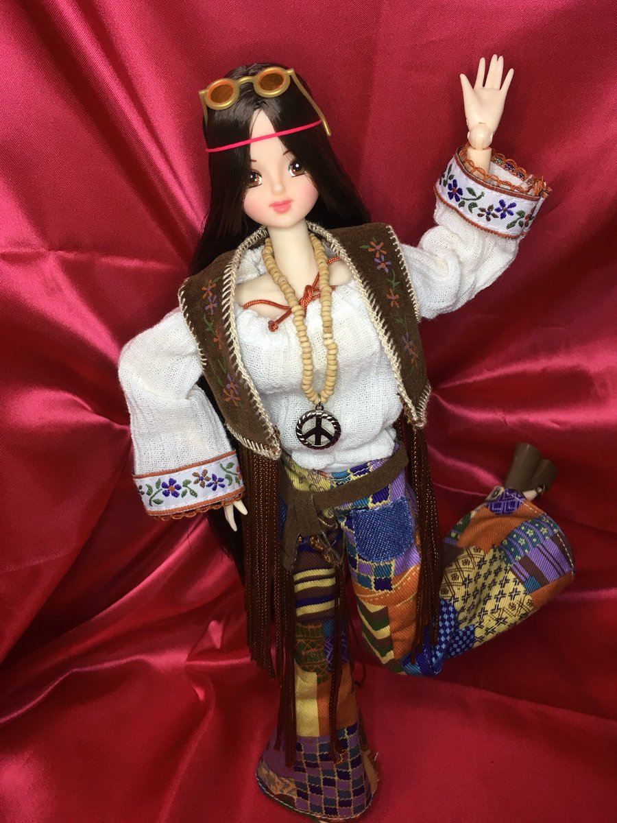 peace and love 70's barbie doll