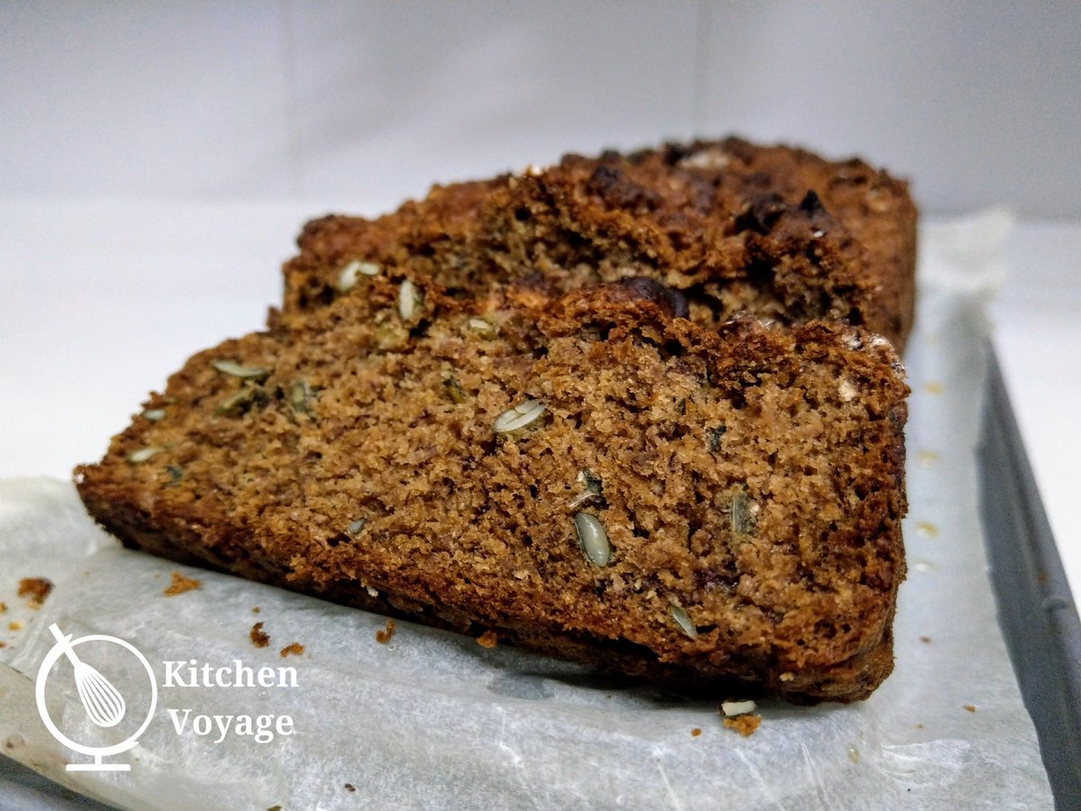 KitchenVoyage's tweet photo. Overripe #bananas? 🍌🍌🍌 Simple... #BananaBread! 😃 
Very easy to make and probably most of the ingredients are already in your kitchen. What are you waiting for? #Recipe here: https://t.co/0Wzyi0D8Eq https://t.co/4whXgdDyqV