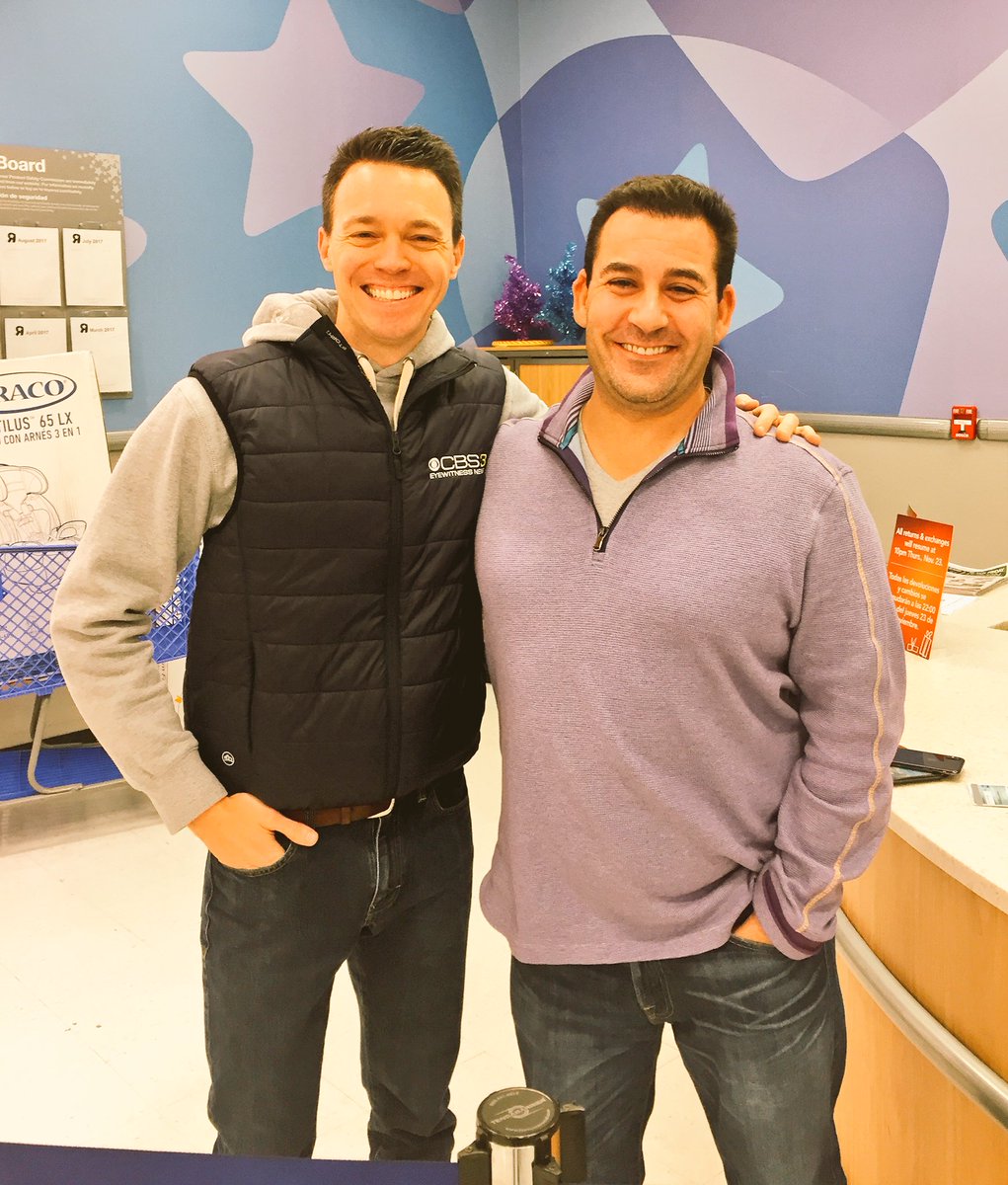 PatGallenCBS3's tweet photo. This is Charlie K. 
While doing a segment @ToysRUs in Cherry Hill, Charlie walked in &amp; decided to pay off all items on layaway. Over 8,000 toys!
Charlie also had everyone in the store pick 3 items for @ToysForTots_USA &amp; paid for those too. Amazing generosity. Thank you Charlie. https://t.co/GWr1pbGnVV