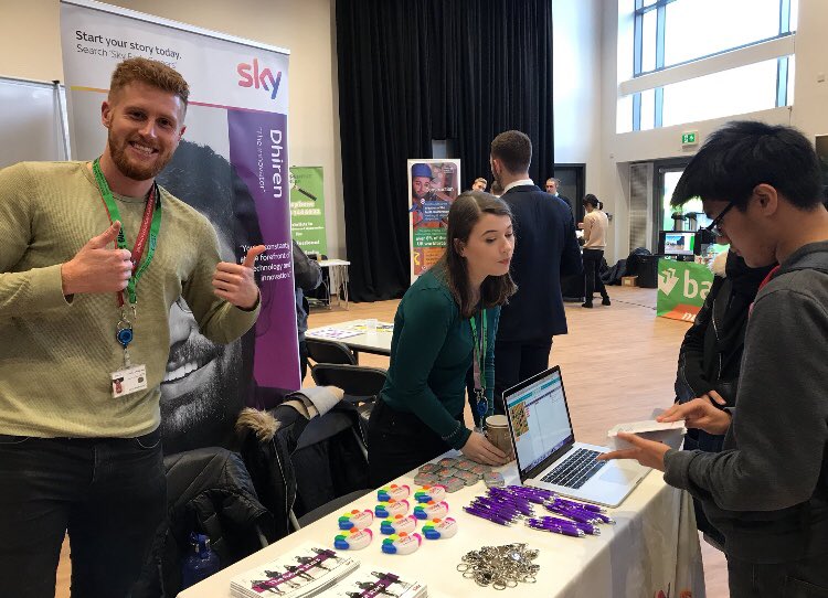 __ChrisLee__'s tweet photo. @clarecodes clinging on to her coffee for dear life whilst I give it the full on coding friiiiends double 👍🏼 #skyapprenticeships #skycareers https://t.co/sIBBA8qDt8