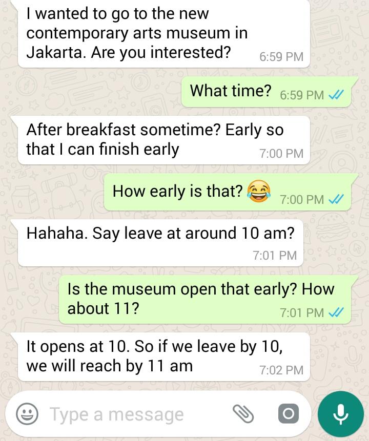 askylaras's tweet photo. When he's a really morning person and I'm not! 10 am on weekend is like 6 am on weekday https://t.co/CqY5MqqeVz