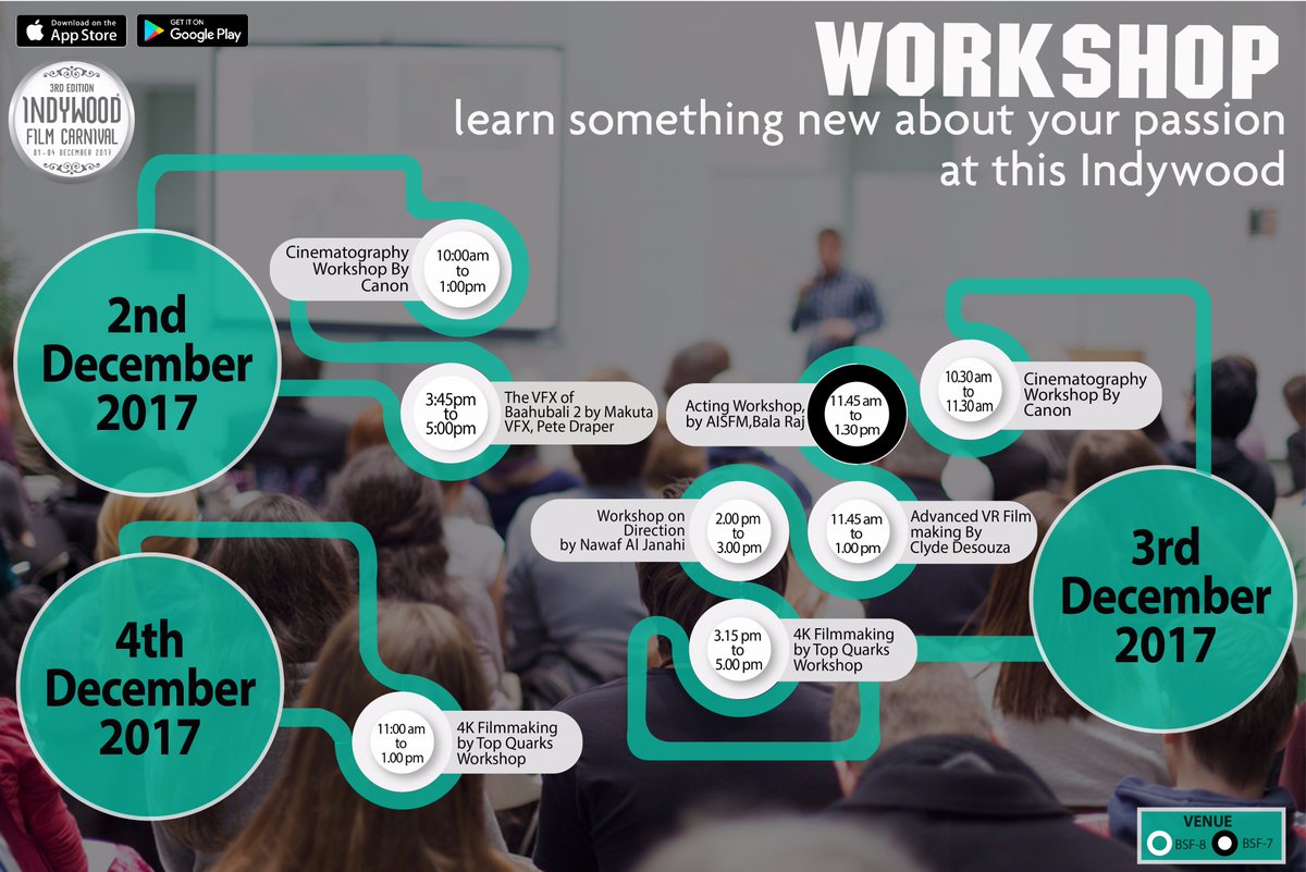 Indywood_iec's tweet photo. Learn something new about your passion at Indywood Workshops.
#indywood #Workshops #PeteDraper #MakutaVFX #ClydeDeSouza #BalaRajasekharuni #NawafAlJanahi #Canon #Filmmaking #cinematographer
@makutavfx @NawafAlJanahi https://t.co/R684B6mHAY