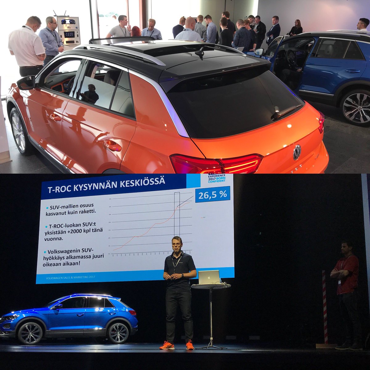 mykrami's tweet photo. Suomen #volkswagen -myyjät tutustumassa uuteen #VWTRoc iin ja #VWcarnet -palveluihin Mallorcalla. https://t.co/uce222tLpF