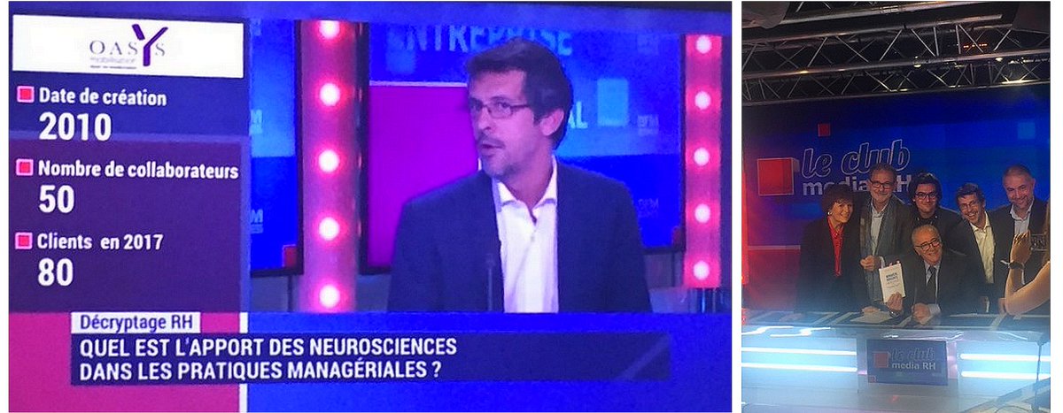 Kable_cf's tweet photo. Fiers de notre client @Oasys_Mob sur @bfmbusiness, dans l’émission le Club Media RH ! @David_Destoc, président d’OasYs Mobilisation, était venu y parler des liens entre neurosciences et management. Diffusion : samedi 25/11 à 14h et dimanche 26/11 à 11h. #RAOasys2017 #StayTuned https://t.co/K5YbxdPNwF