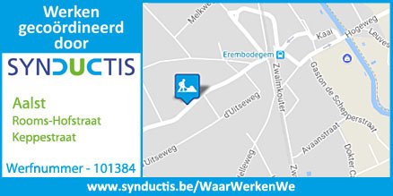 Synductis's tweet photo. Vanaf 23/11/2017 worden, door rioleringswerken, de nutsleidingen aangepast in de Rooms-Hofstraat en Keppestraat te @stadAalst.
https://t.co/Cd7UPBmHHL https://t.co/rvFJdESoEW