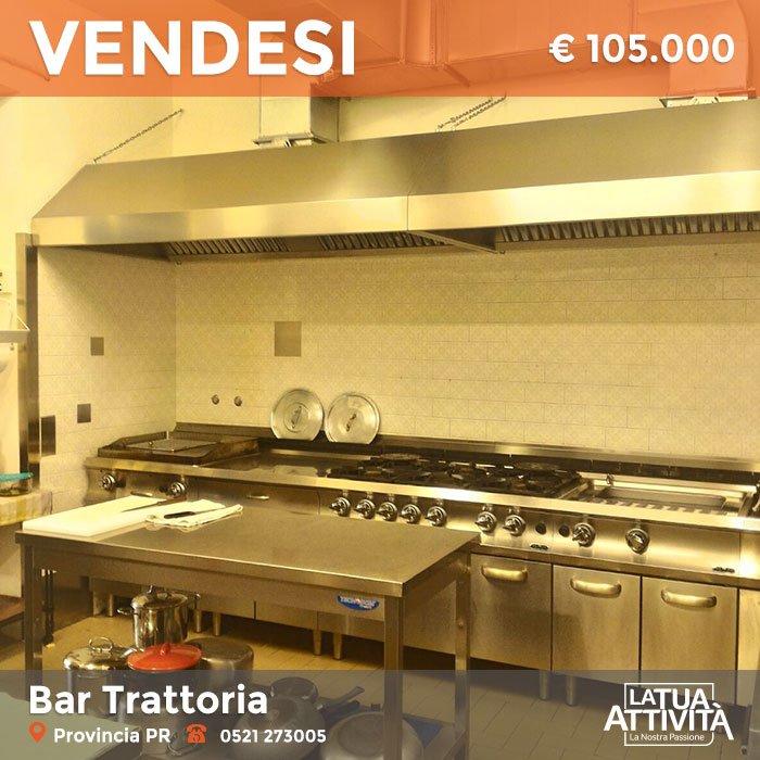 LaTuaAttivita's tweet photo. In #vendita bellissimo #ber #trattoria #parma #zonanord, ottimo #avviamento, #ristrutturato e dotato di #attrezzature #arredi nuovi! #VPR192 https://t.co/f8I5CcbRAY