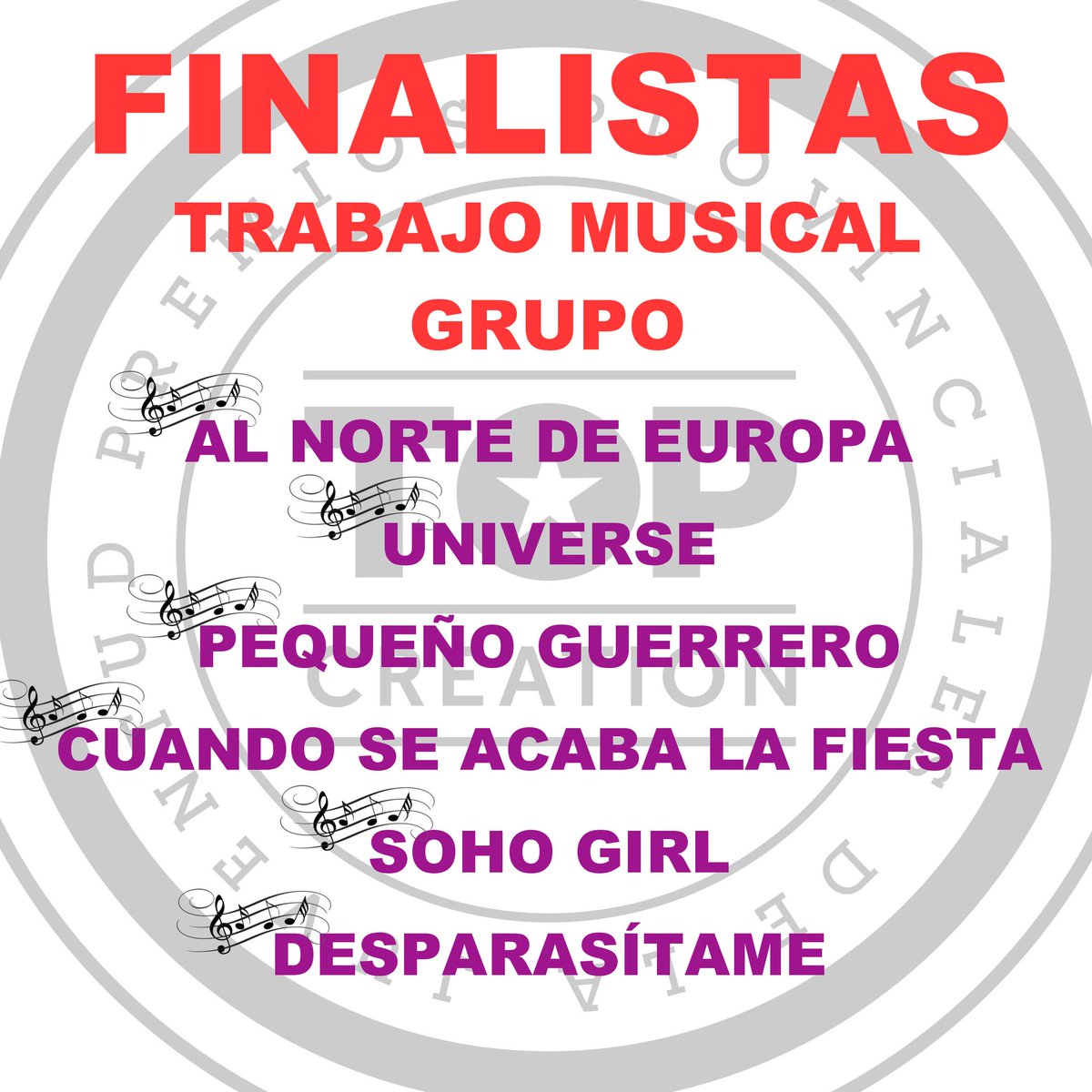dipuAlicante's tweet photo. 📢 Hoy a las 19h celebramos en el @marqalicantela la Gala de Entrega de los Premios Provinciales de la Juventud #TopCreation2017 ¿Quieres saber si estás entre los finalistas?
Aquí os dejamos el listado de las categorías #TrabajoMusicalGrupo #TrabajoMusicalSolista y #Relato 😉 https://t.co/iAE1dZjcyH