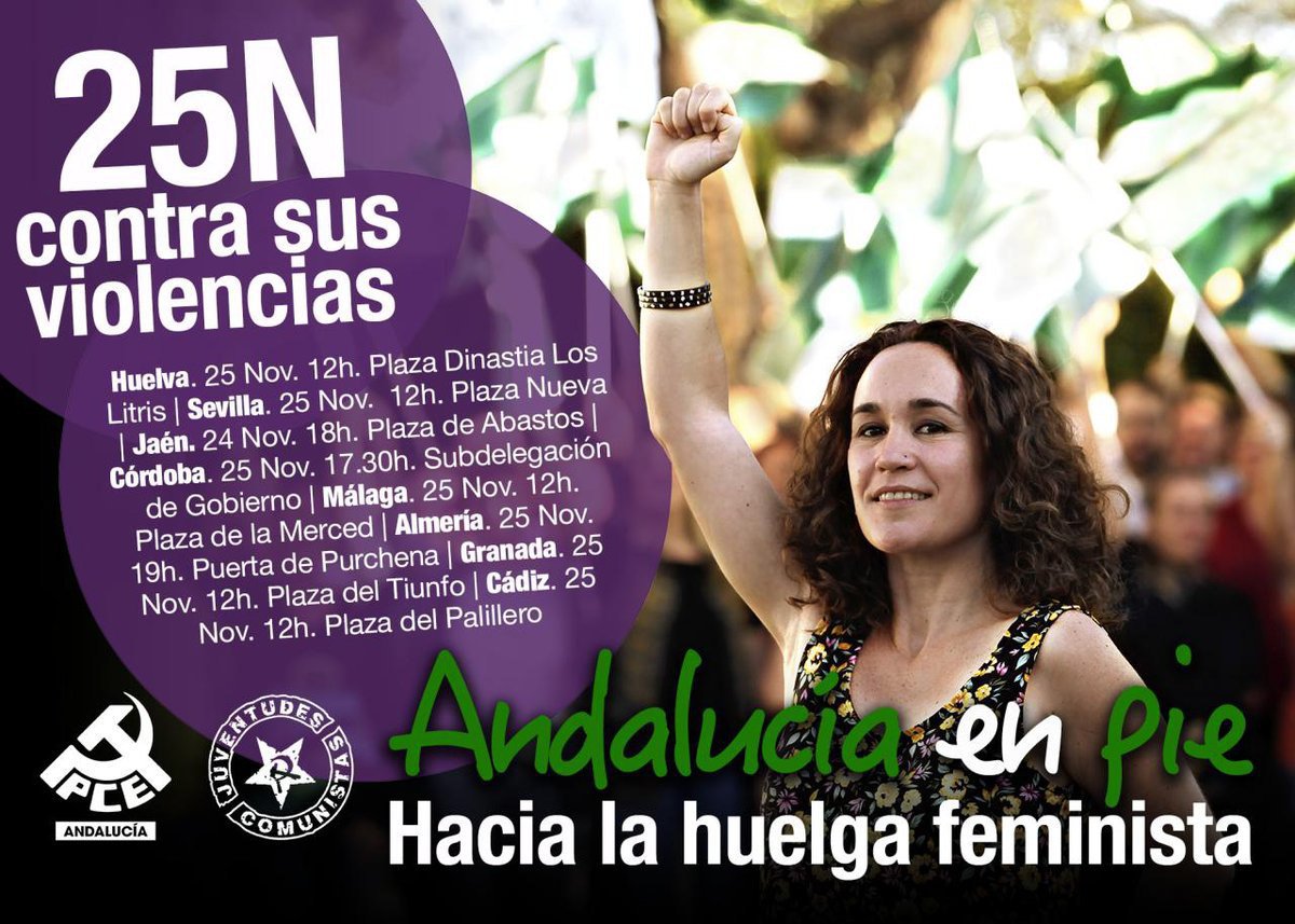 clujmao's tweet photo. Contra el terrorismo machista huelga general feminista. #25NAndalucíaEnPie  #YoSiTeCreo https://t.co/xucSfCxmJC