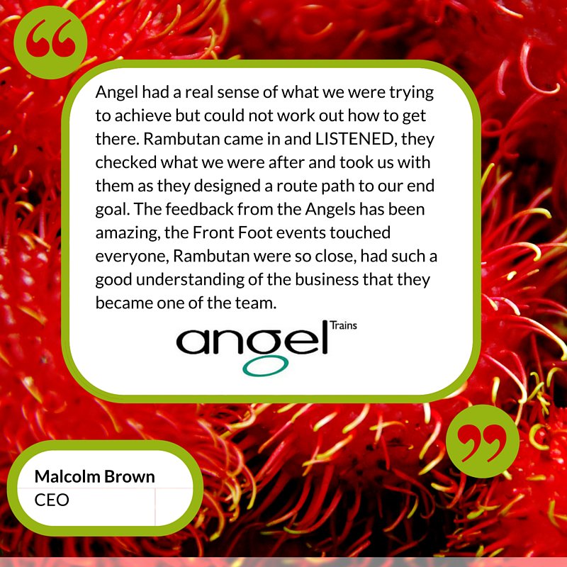 RambutanBunch's tweet image. Did you see this week's client story from our work with #AngelTrains? If not, go give it a read then have a look at this testimonial from Malcolm!