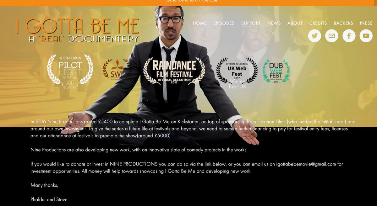 IGottaBeMeMovie's tweet photo. Very much looking forward to the weekend @DubWebFest! And seeing some great web content! @PhaldutSharma @stevenbloomer @DanatBailey #dubwebfest #webseries #indiefilm https://t.co/vLFAyb0Y3u