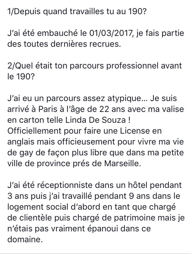 Le190_Paris's tweet photo. Chaque semaine faites mieux connaissance avec un membre de l’équipe du #Le190. Aujourd’hui @Fred_Colby, secrétaire médical, répond à nos questions. 1/2 https://t.co/bsDsSIse5W