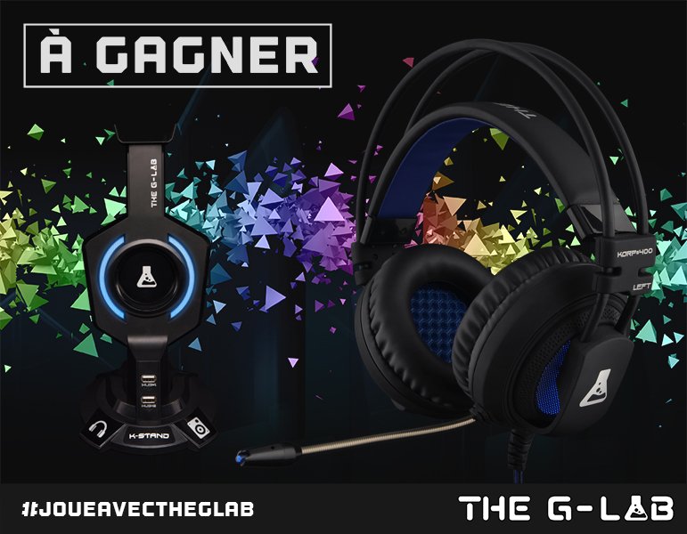 TheGLab_Gaming's tweet photo. Sublimez toutes vos sessions de jeu avec le casque #KORP400 et associez-le au #KSTAND pour toujours plus de confort et de style ! Un duo à gagner aujourd’hui ➡ RT + Follow. RdV à 18h ! 🎧 #JoueAvecTheGLab https://t.co/11B8O4L5Un