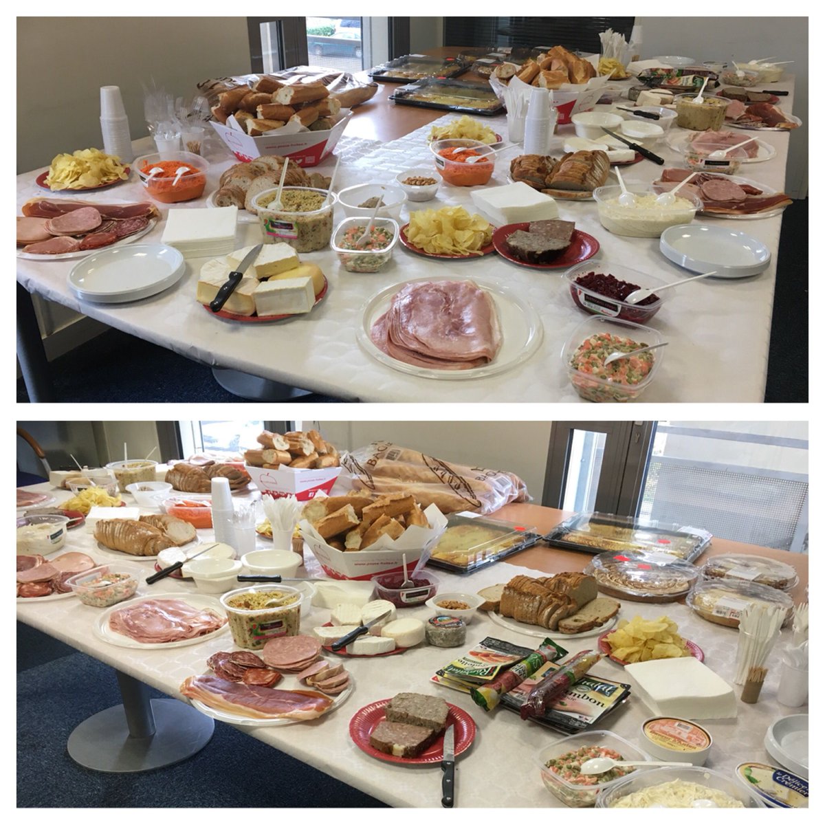 g_ranque's tweet photo. Buffet de la société #Axetud chez notre client. https://t.co/yXwL5kS1yR