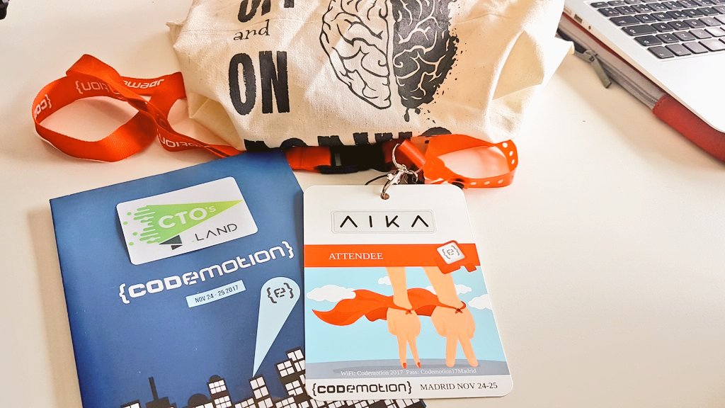 AikaVentures's tweet photo. Nos estrenamos en @codemotion_es evento de #tecnología #startups y #comunidades #CodemotionMadrid https://t.co/BYcLLqJvAX