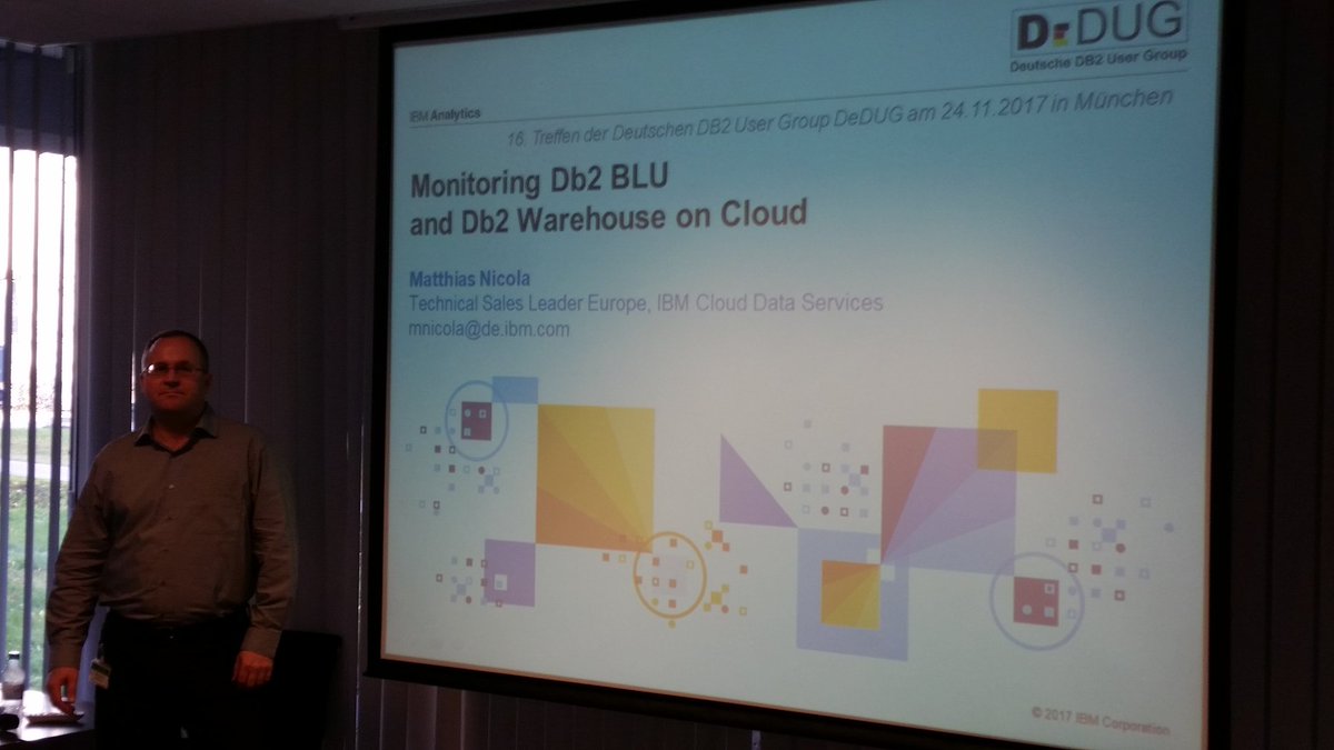 globomike's tweet photo. After a good #IBM lunch #DeDUG continues with #DB2BLU monitoring by @mnicolaIBM #Db2 https://t.co/ELk66z6c3b